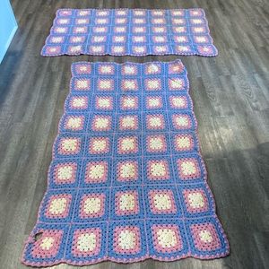 Vintage Twin Crochet Blankets/Afghans